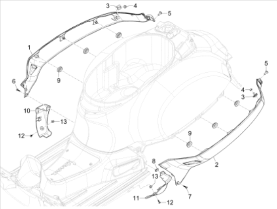 Εικόνα της ΚΑΠΑΚΙ ΣΠΟΙΛΕΡ VESPA GTS MY22 ΜΑΥΡ 98 ΑΡ-1B009630000XN2