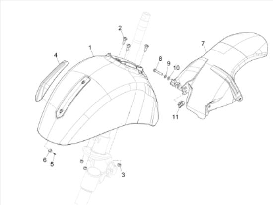 Εικόνα της ΦΤΕΡΟ ΜΠΡΟΣ VESPA GTS MY22 ΚΟΚΚ [894-1B009438000R7