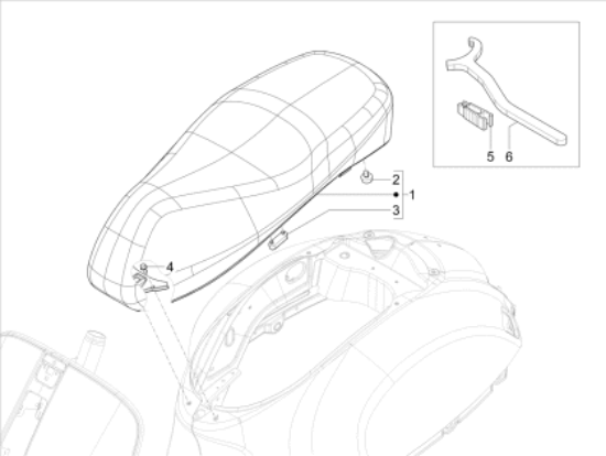 Εικόνα της ΣΕΛΑ VESPA GTS300-310cc Super Tech-1B009579000C6