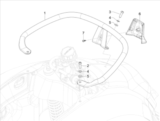 Εικόνα της ΧΕΙΡΟΛΑΒΗ ΠΙΣΩ VESPA GTS 300 HPE NOTTE-1B006682