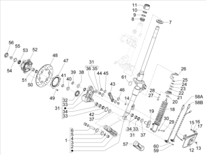 Εικόνα της ΑΜΟΡΤΙΣΕΡ ΜΠΡΟΣ VESPA GTS MY22 Super Tec-1C006741