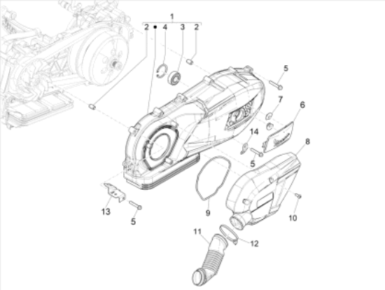 Εικόνα της ΚΑΠΑΚΙ ΚΙΝΗΤΗΡΑ VESPA GTS-SPRIM-SPR 150-1A0068495