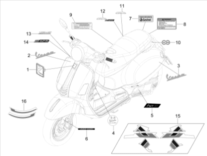 Εικόνα της ΑΥΤ*ΤΟ S125 VESPA GTS E5+Classic-Sup-2H005289