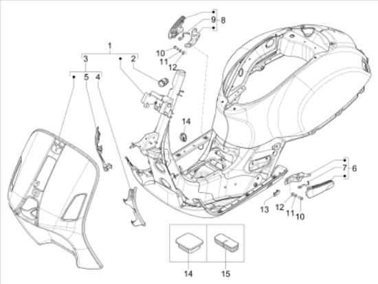 Εικόνα της ΒΑΣΗ ΨΥΓΕΙΟΥ VESPA GTS MY22 ΔΕΞΙΑ-1B009901