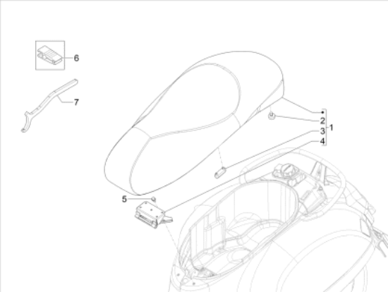 Εικόνα της ΣΕΛΑ VESPA GTV 300 HPE E5-1B011228000C1
