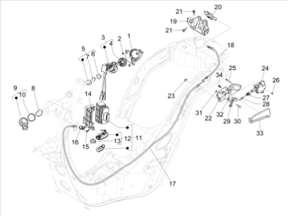 Εικόνα της ΒΑΣΗ ΚΛΕΙΔ ΟΝ-OFF VESPA GTS 310 E5+-1B011416