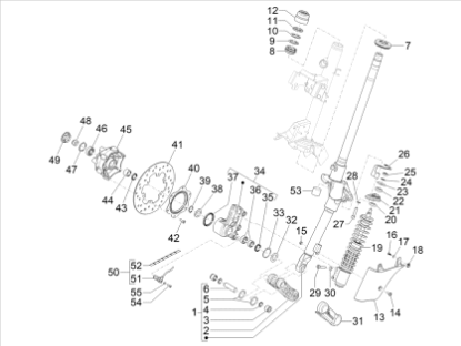 Εικόνα της ΑΜΟΡΤΙΣΕΡ ΜΠΡΟΣ VESPA GTV 300 E5-1C004639