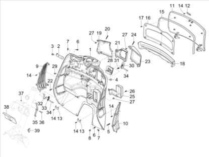 Εικόνα της ΓΡΙΛΙΑ ΝΤΟΥΛ VESPA GTS MY22 ΑΡΙΣΤ-1B009610