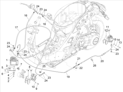 Εικόνα της ΒΑΣΗ ΕΓΚΕΦΑΛΟΥ ABS VESPA GTS MY16-18-1C002710