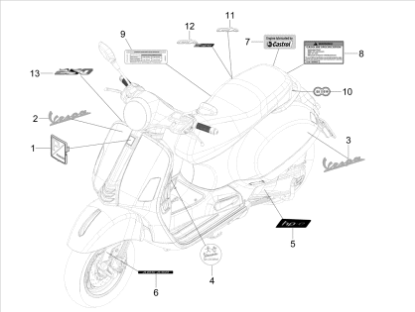 Εικόνα της ΑΥΤ/ΤΟ ABS-ASR VESPA GTS MY22-2H005305