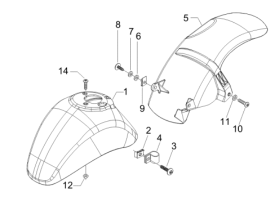 Εικόνα της ΦΤΕΡΟ ΜΠΡΟΣ VESPA LX-V ΓΚΡΙ 711-66652800EU