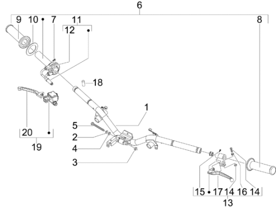 Εικόνα της ΜΑΝΕΤΑ ΑΡ/ΔΕ VESPA GTV 300/PRIMAV-1C006083