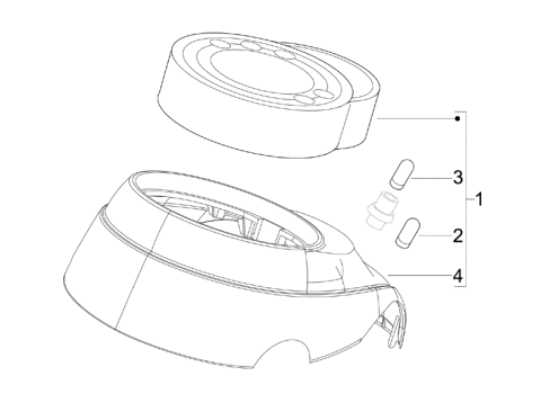 Εικόνα της ΚΟΝΤΕΡ VESPA LXV 50 4T E3 ΓΚΡΙ AVIO 78-63996600EP