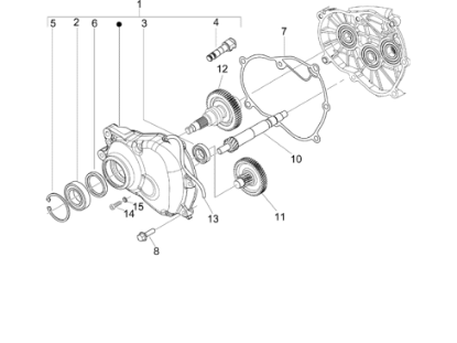 Εικόνα της ΑΞΟΝΑΣ ΠΙΣΩ ΤΡΟΧΟΥ VESPA ΕΤ4 125 42ΔLE-B0161805