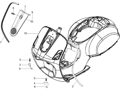 Εικόνα της ΜΟΥΤΣΟΥΝΑ VESPA LX MY09 AVORIO 552-65596400M4