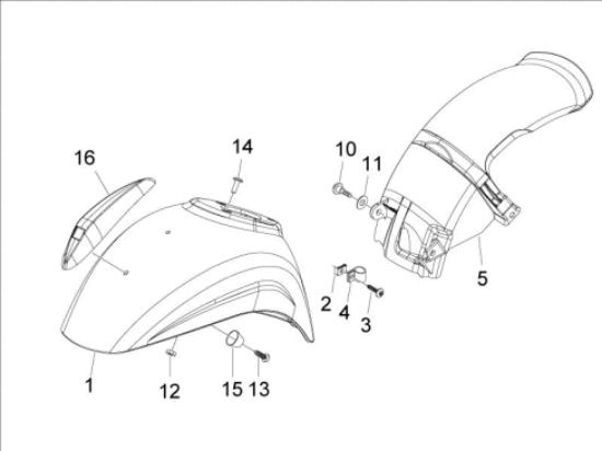 Εικόνα της ΦΤΕΡΟ ΜΠΡΟΣ VESPA LX-V ΓΚΡΙ 780-66652800EP