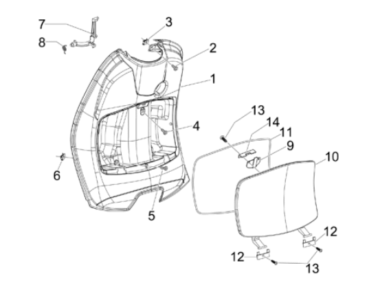 Εικόνα της ΝΤΟΥΛΑΠΙ VESPA LXV ΜΠΛΕ BLU MID 222-62217800DE