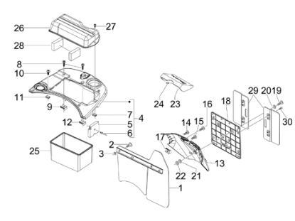 Εικόνα της ΛΑΣΠΩΤΗΡΑΣ VESPA LX-LXV BLU MID222/A-65673100DE