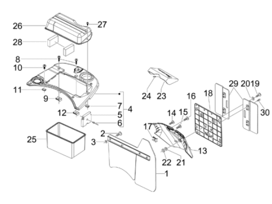 Εικόνα της ΛΑΣΠΩΤΗΡΑΣ VESPA LX-LXV BLU MID222/A-65673100DE
