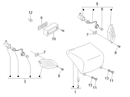 Εικόνα της ΦΑΝΟΣ ΠΙΣΩ VESPA LX-LXV 125 E3-6392816