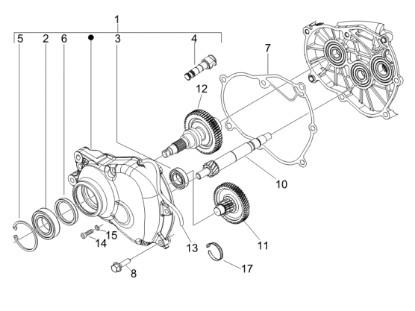 Εικόνα της ΑΞΟΝΑΣ ΠΙΣΩ ΤΡΟΧΟΥ VESPA ΕΤ4 125 42ΔLE-B0161805