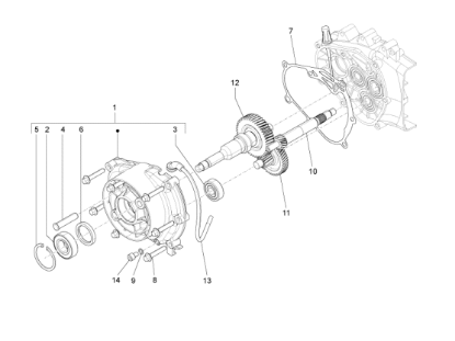 Εικόνα της ΑΞΟΝΑΣ ΠΙΣΩ ΤΡΟΧΟΥ VESPA ΕΤ4 125 42ΔLE-B0161805