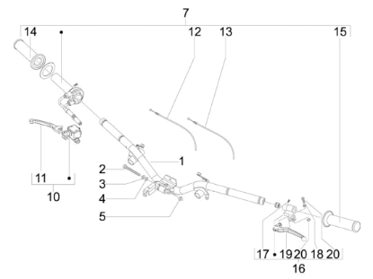 Εικόνα της ΜΑΝΕΤΑ ΑΡ/ΔΕ VESPA GTV 300/PRIMAV-1C006083