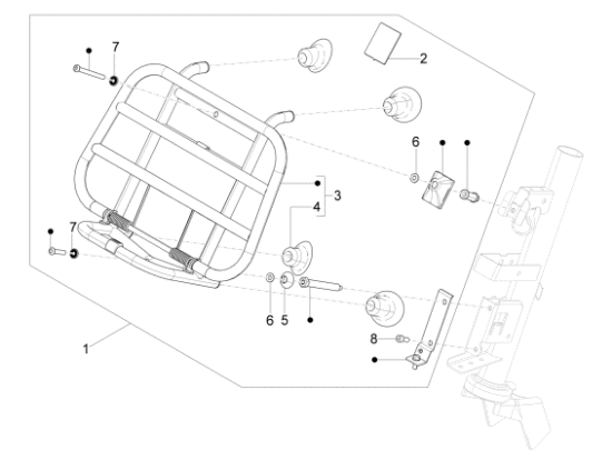 Εικόνα της ΣΧΑΡΑ ΜΠΡΟΣ VESPA PRIMAVERA 50<>150-1B005438