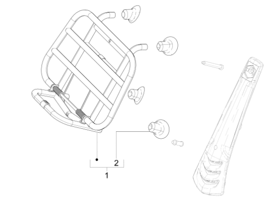 Εικόνα της ΣΧΑΡΑ ΜΠΡΟΣ VESPA PRIMAVERA 50<>150-1B005438