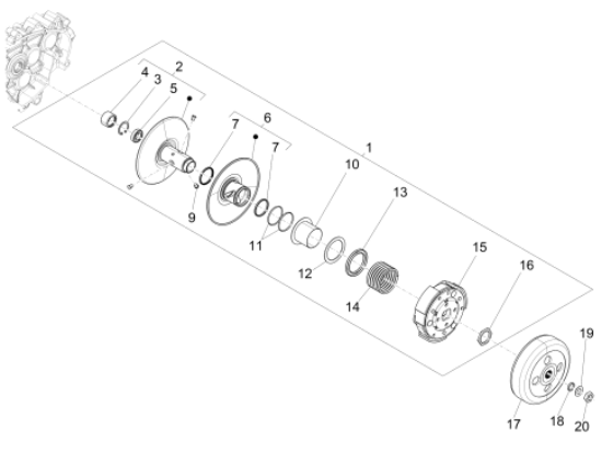 Εικόνα της ΠΙΑΤΑΚΙ ΕΛΑΤΗΡΙΟΥ ΚΟΜΠΛΕΡ SC 125/150-880541