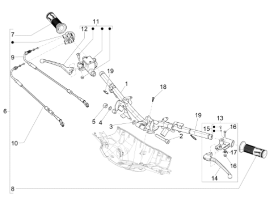 Εικόνα της ΣΚΡΙΠ ΓΚΑΖΙΟΥ VESPA PRIM-SPRINT 125-150-CM087707