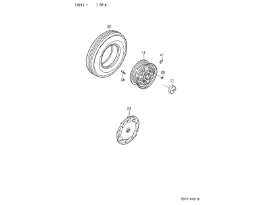 Εικόνα της ΕΛΑΣΤΙΚΟ 155 R 12C==>>1E004546-56501R