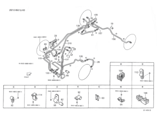 Εικόνα της ΣΩΛΗΝΑΚΙ ΦΡΕΝΩΝ PORTER 1.3 PICK UP-4732487Z06000