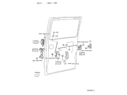 Εικόνα της ΜΠΟΥΤΟΝ ΚΛΕΙΔΩΜΑΤΟΣ ΠΟΡΤΑΣ PORTER DIESEL-D6974787Z01