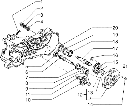 Εικόνα της ΑΞΟΝΑΣ ΠΙΣΩ ΤΡΟΧΟΥ SCOOTER 50 (L=1260mm-4781557
