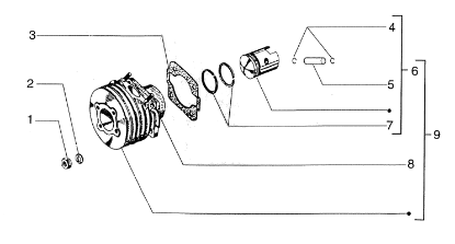 Εικόνα της ΕΛΑΤΗΡΙΟ ΠΙΣΤ R1 VESPA FL 125 L-196774
