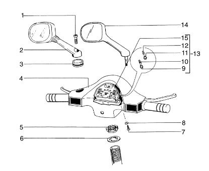 Εικόνα της ΚΑΘΡΕΠΤΗΣ VESPA FL2 50 ΔΕΞΙΟΣ-270701
