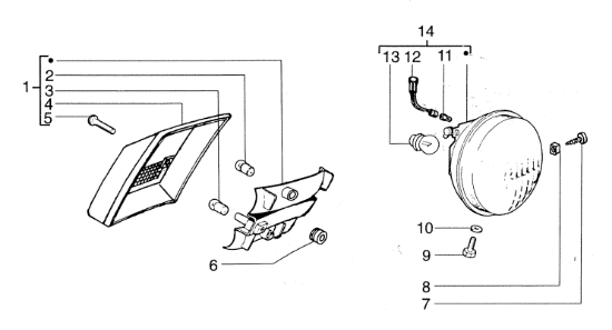 Εικόνα της ΦΑΝΟΣ ΠΙΣΩ VESPA FL2-290201