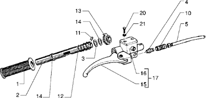 Εικόνα της ΣΩΛΗΝΑΣ ΓΚΑΖΙΟΥ VESPA ΡΧΕ-PK 50 OEM-13977800