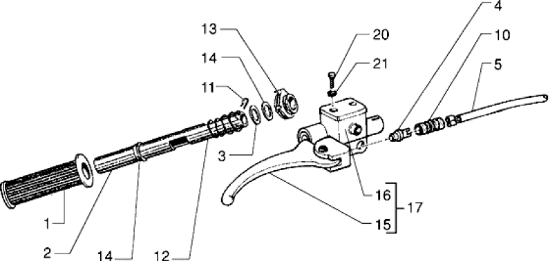 Εικόνα της ΣΩΛΗΝΑΣ ΓΚΑΖΙΟΥ VESPA ΡΧΕ-PK 50 OEM-13977800