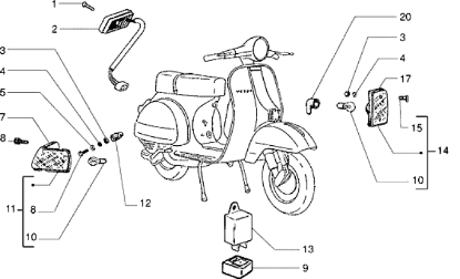 Εικόνα της ΦΛΑΣΕΡ VESPA ARCOBALENO ΣΤΡ==>>129994-164356