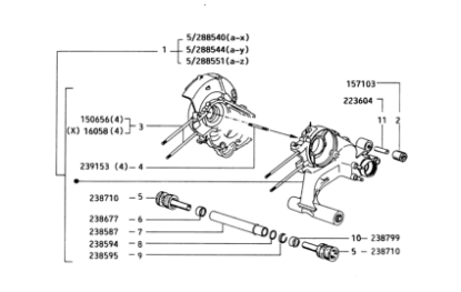 Εικόνα της ΣΥΝΕΜΠΛΟΚ ΠΙΣΩ ΑΜΟΡΤ VESPA PX200 BGM-15710300