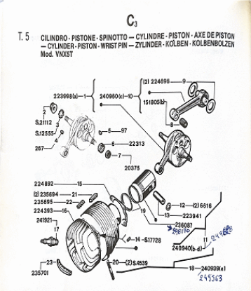 Εικόνα της ΠΕΙΡΟΣ ΠΙΣΤΟΝΙΟΥ SCOOTER 125 2T-SR50-125-2239414