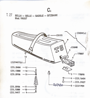 Εικόνα της ΛΑΜΑΚΙ ΚΛΕΙΔΑΡΙΑΣ ΣΕΛΛΑΣ VESPA PXE-178898