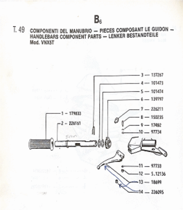 Εικόνα της ΡΟΔΕΛΑ ΜΑΝΕΤΑΣ SCOOTER-VESPA#6,55x14x0,2-620695