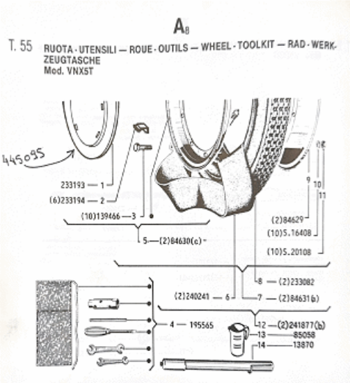 Εικόνα της ΤΑΣΣΙ ΤΡΟΧΟΥ VESPA T5-445095