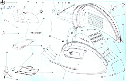 Εικόνα της ΚΑΘΡΕΠΤΗΣ VESPA PXE-50S-RALLY ΧΡΩΜ ΑΡΙΣΤ-61080100