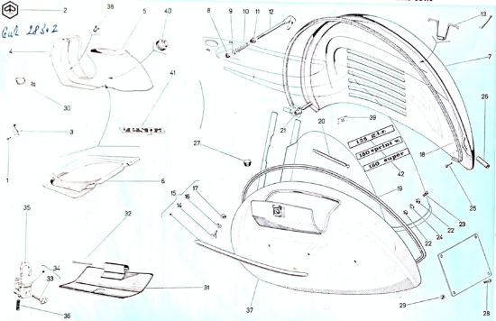 Εικόνα της ΚΑΘΡΕΠΤΗΣ VESPA PXE-50S-RALLY ΧΡΩΜ ΑΡΙΣΤ-61080100