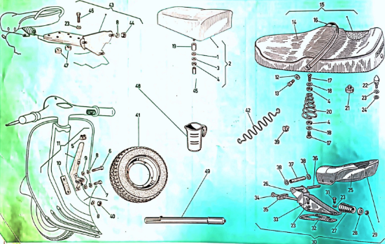 Εικόνα της ΕΛΑΤΗΡΙΟ ΣΕΛΛΑΣ ΣΕΤ ΑΡ+ΔΕ VESPA-09073100