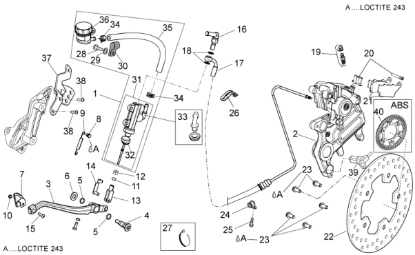 Εικόνα της ΣΕΝΣΟΡΑΣ ABS VESPA GTS 300 4T 4V ie ΠΙΣ-1D0007665